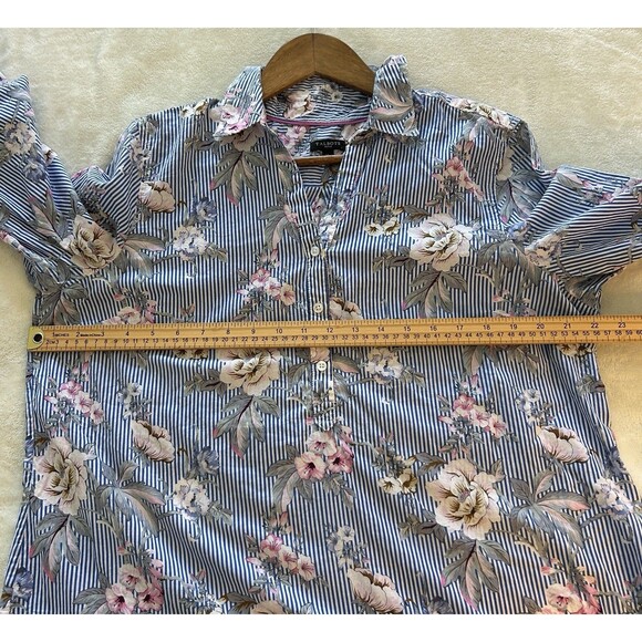 Talbots 3 Shirts LOT Bundle Extra Large 16 Floral Paisley Button Pop Over - Picture 15 of 16